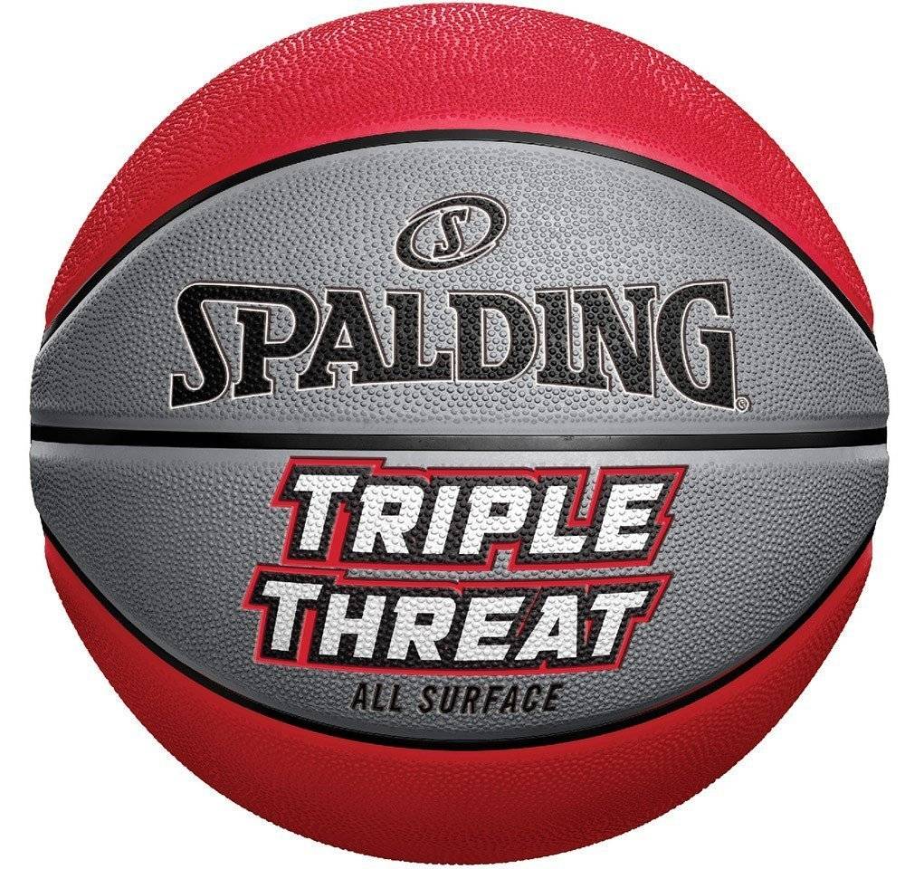 ΜΠΑΛΑ SPALDING NBA TRIPLE THREAT ALL SURFACE ΓΚΡΙ/ΠΟΡΤΟΚΑΛΙ (7)