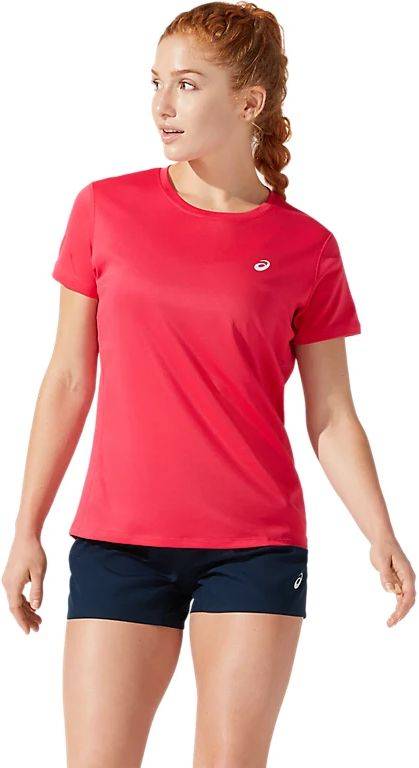 ASICS ΜΠΛΟΥΖΑ ASICS CORE SS TOP ΦΟΥΞΙΑ