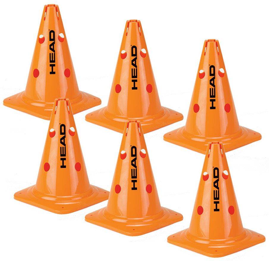 ΚΩΝΟΙ ΠΡΟΠΟΝΗΣΗΣ HEAD BIG CONES ΠΟΡΤΟΚΑΛΙ (6 ΤΜΧ)