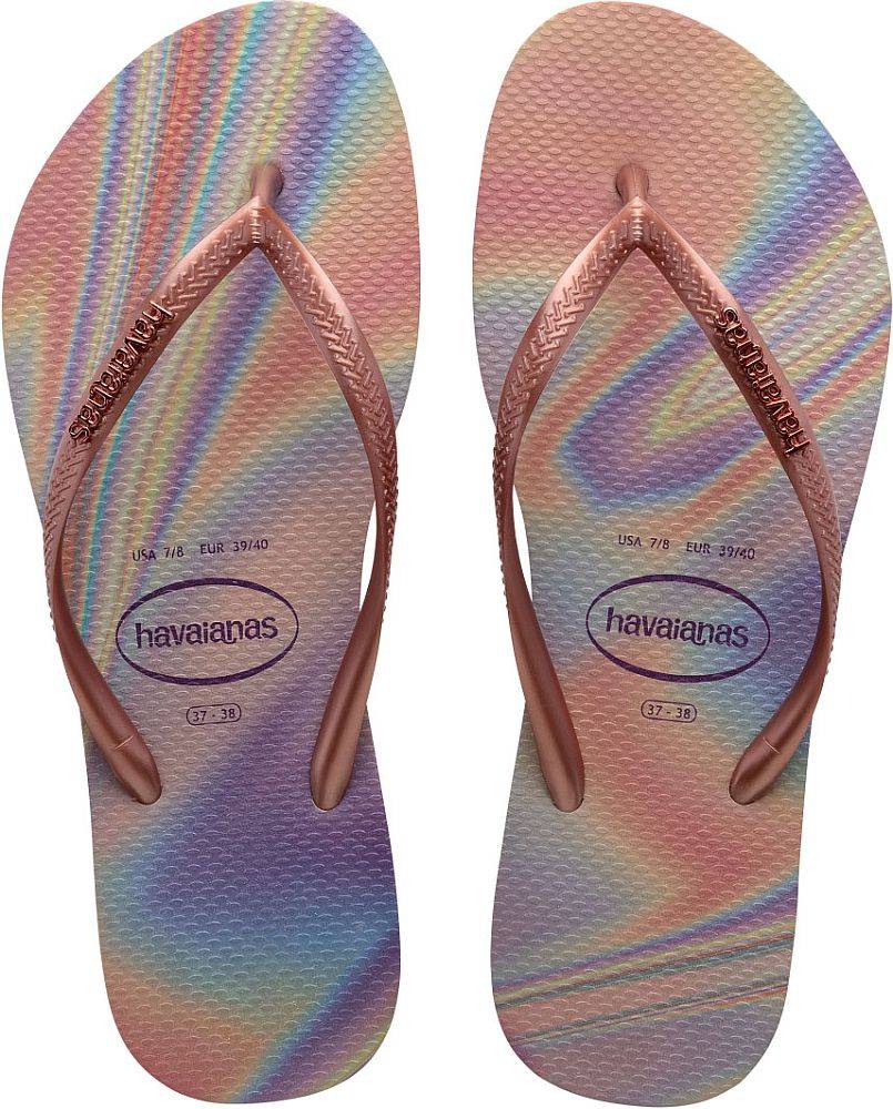 HAVAIANAS ΣΑΓΙΟΝΑΡΑ HAVAIANAS SLIM IRIDESCENT ΡΟΖ/ΛΙΛΑ