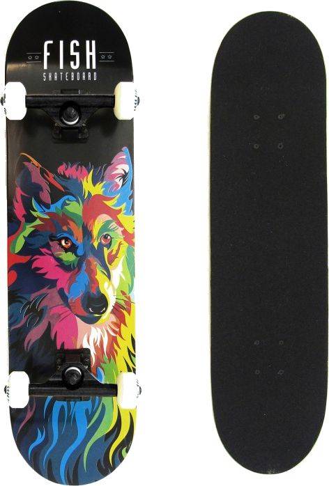 FISH SKATEBOARD FISH WOLF 31&quot;