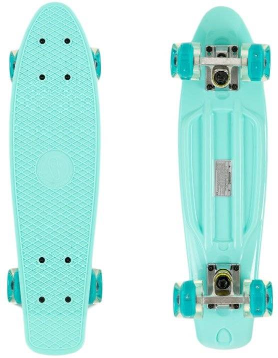 SKATEBOARD FISH MINI CRUISER ΜΕ LED ΡΟΔΕΣ 22.5" ΒΕΡΑΜΑΝ FISH