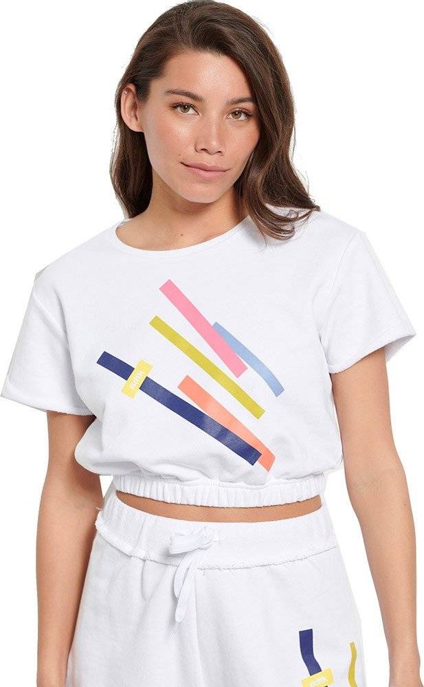 BODYTALK ΜΠΛΟΥΖΑ BODYTALK KINESIO CROP TOP ΛΕΥΚΗ