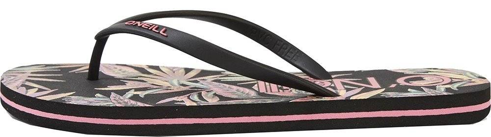 ΣΑΓΙΟΝΑΡΑ O'NEILL PROFILE GRAPHIC SANDAL TROPICAL FLOWER ΜΑΥΡΗ