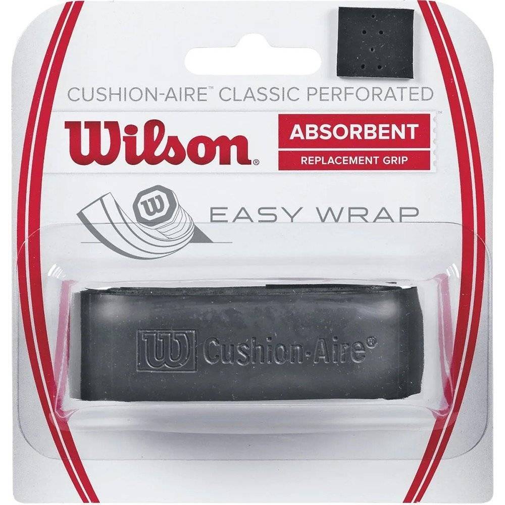 ΓΚΡΙΠ WILSON CUSHION AIRE CLASSIC PERFORATED REPLACEMENT GRIP ΜΑΥΡΟ
