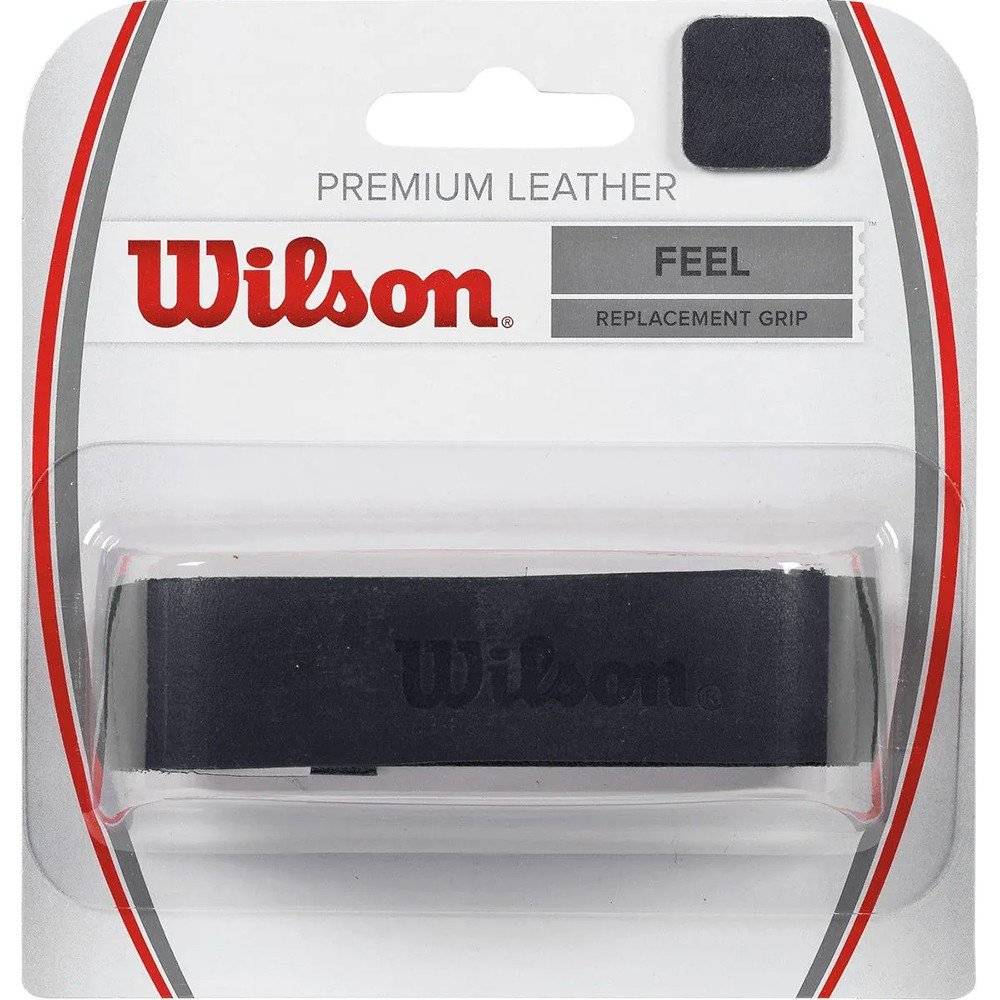 ΓΚΡΙΠ WILSON LEATHER REPLACEMENT GRIP ΜΑΥΡΟ WILSON