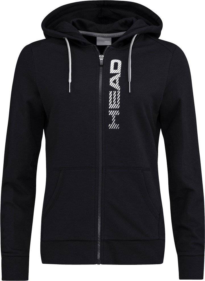 HEAD ΖΑΚΕΤΑ HEAD CLUB GRETA HOODIE FZ ΜΑΥΡΗ