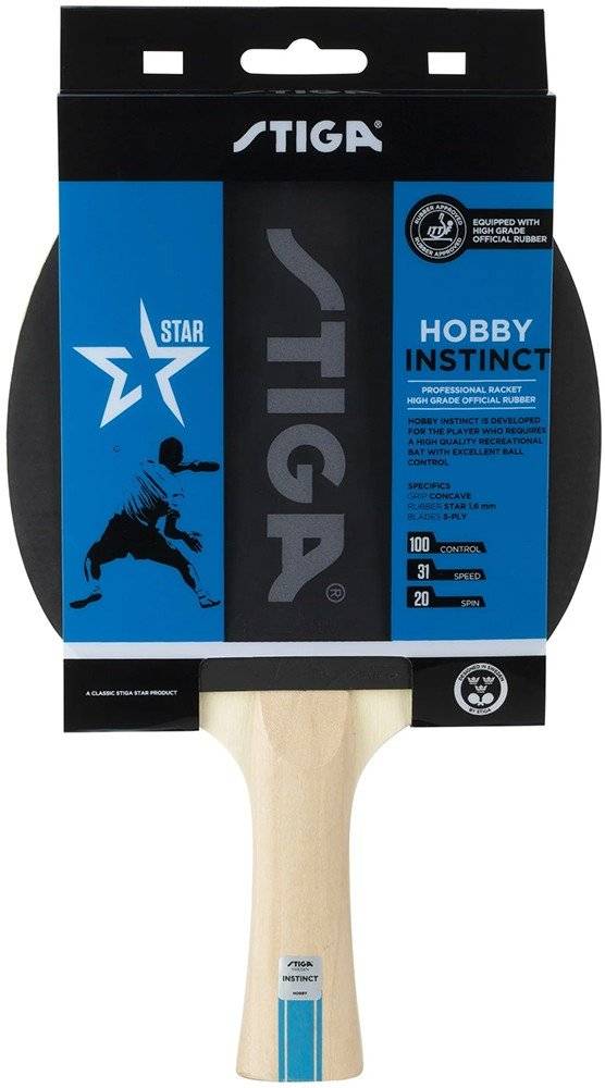ΡΑΚΕΤΑ STIGA HOBBY INSTINCT ΜΑΥΡΗ/ΚΟΚΚΙΝΗ STIGA