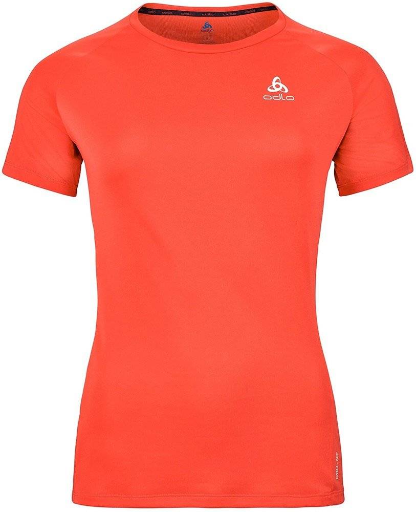 ODLO ΜΠΛΟΥΖΑ ODLO ESSENTIAL CHILL-TEC T-SHIRT ΚΟΚΚΙΝΗ