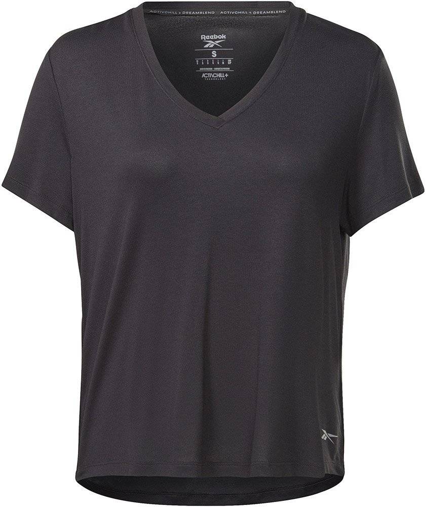 REEBOK ΜΠΛΟΥΖΑ REEBOK ACTIVCHILL+DREAMBLEND TEE ΜΑΥΡΗ
