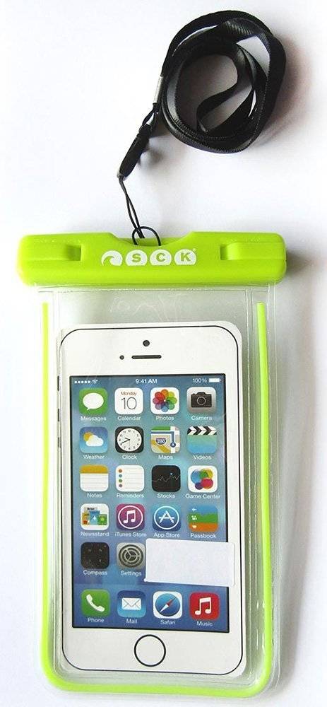 ΑΔΙΑΒΡΟΧΗ ΘΗΚΗ ΚΙΝΗΤΩΝ 7" SCK ΛΑΪΜ (15.5 X 8 CM)