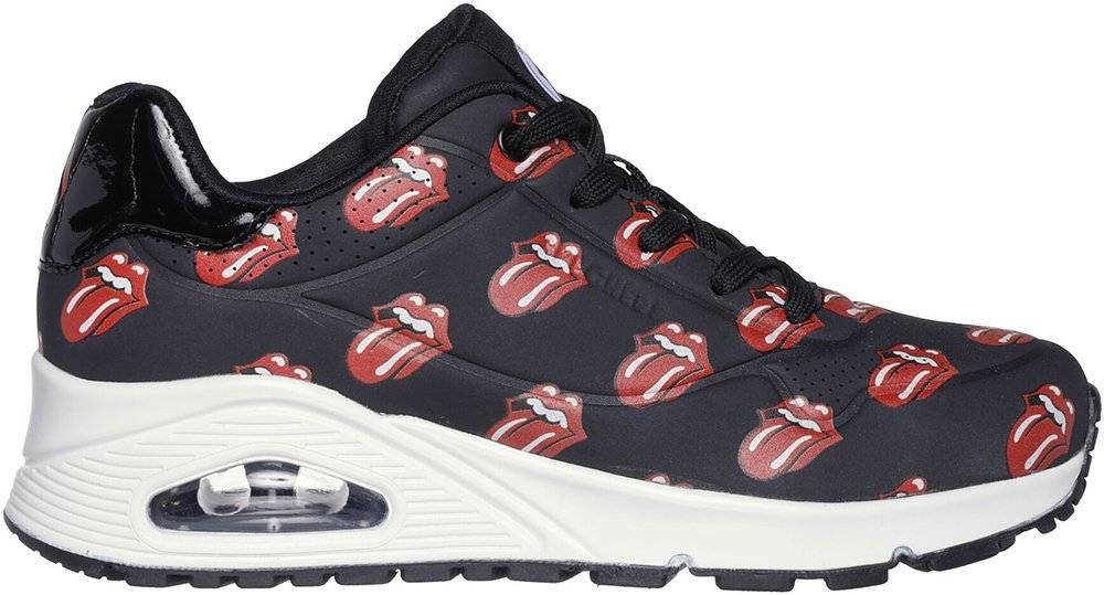 SKECHERS ΠΑΠΟΥΤΣΙ SKECHERS THE ROLLING STONES UNO SAY IT LOUD ΜΑΥΡΟ