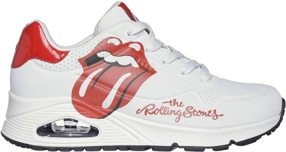 SKECHERS ΠΑΠΟΥΤΣΙ SKECHERS STREET X THE ROLLING STONES UNO SINGLE ΛΕΥΚΟ