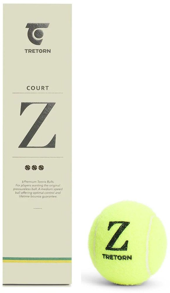 TRETORN ΜΠΑΛΑΚΙΑ TRETORN Z COURT TENNIS BALLS ΚΙΤΡΙΝΑ (3 ΤΜΧ)