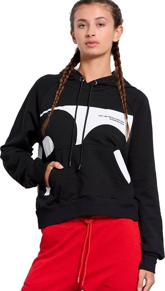 ΦΟΥΤΕΡ BODYTALK HOODED SWEATER ΜΑΥΡΟ