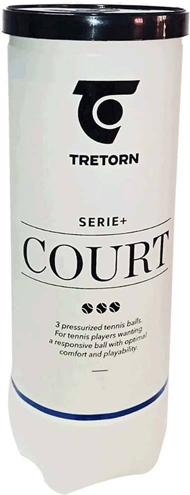TRETORN ΜΠΑΛΑΚΙΑ TRETORN SERIE+ COURT 3 TUBE TENNIS BALLS ΚΙΤΡΙΝΑ