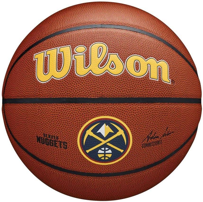 ΜΠΑΛΑ WILSON NBA TEAM ALLIANCE DENVER NUGGETS ΠΟΡΤΟΚΑΛΙ (7) WILSON