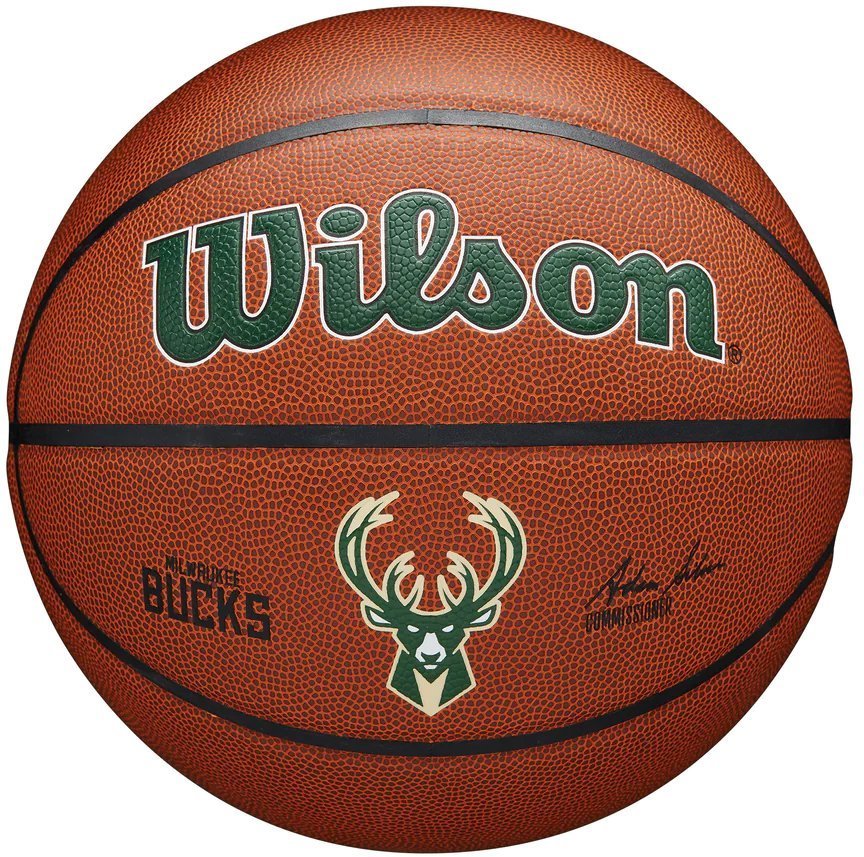 WILSON ΜΠΑΛΑ WILSON NBA TEAM ALLIANCE MILWAUKEE BUCKS ΠΟΡΤΟΚΑΛΙ (7)