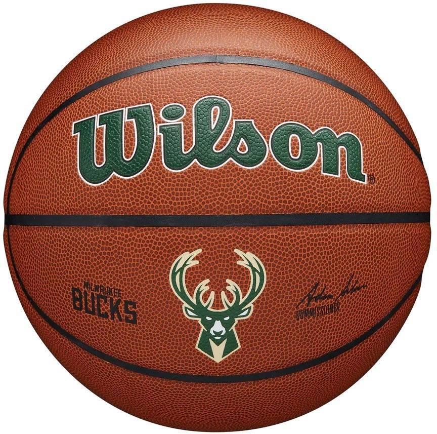 WILSON ΜΠΑΛΑ WILSON NBA TEAM ALLIANCE MILWAUKEE BUCKS ΠΟΡΤΟΚΑΛΙ (7)