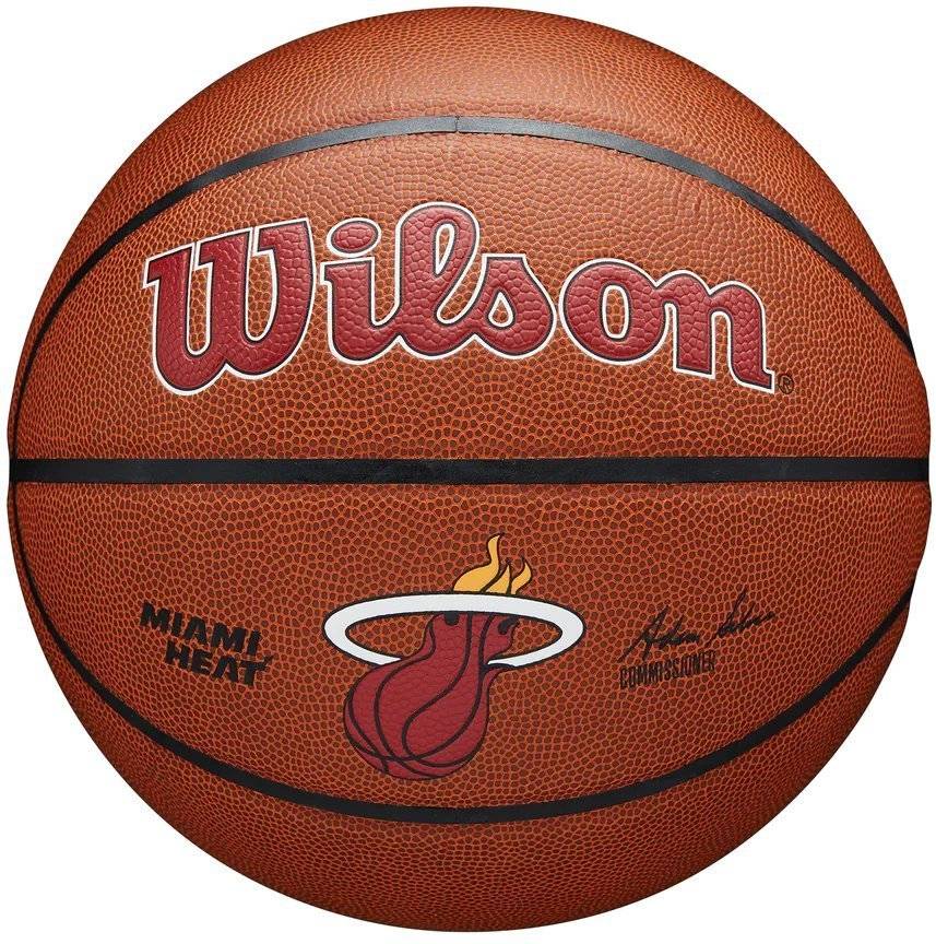 ΜΠΑΛΑ WILSON NBA TEAM ALLIANCE MIAMI HEAT ΠΟΡΤΟΚΑΛΙ (7) WILSON