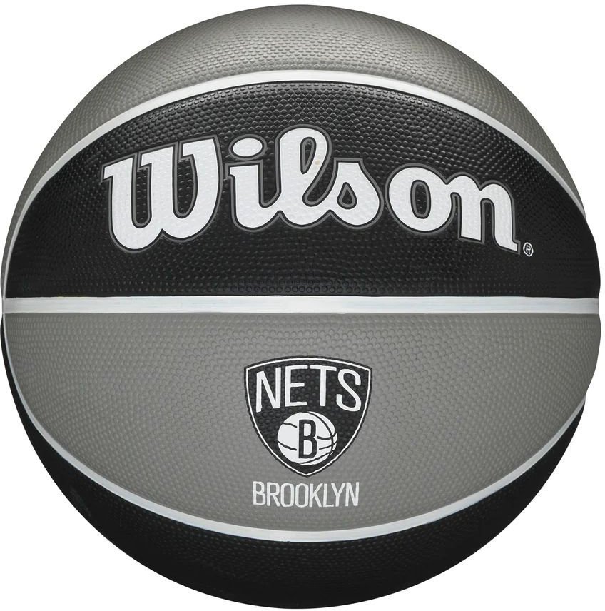 WILSON ΜΠΑΛΑ WILSON NBA TEAM TRIBUTE BROOKLYN NETS ΜΑΥΡΟ/ΓΚΡΙ (7)