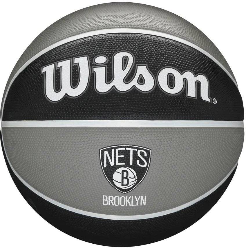 ΜΠΑΛΑ WILSON NBA TEAM TRIBUTE BROOKLYN NETS ΜΑΥΡΟ/ΓΚΡΙ (7)