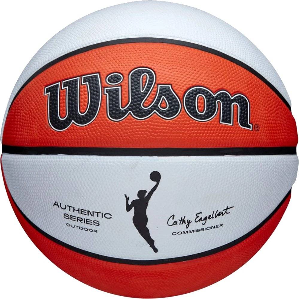 ΜΠΑΛΑ WILSON WNBA AUTHENTIC SERIES OUTDOOR BALL ΠΟΡΤΟΚΑΛΙ/ΛΕΥΚΗ (6)
