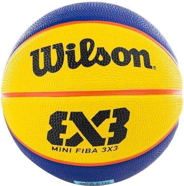 ΜΠΑΛΑ WILSON FIBA 3X3 MINI RUBBER BASKETBALL ΜΠΛΕ/ΚΙΤΡΙΝΗ (1) WILSON