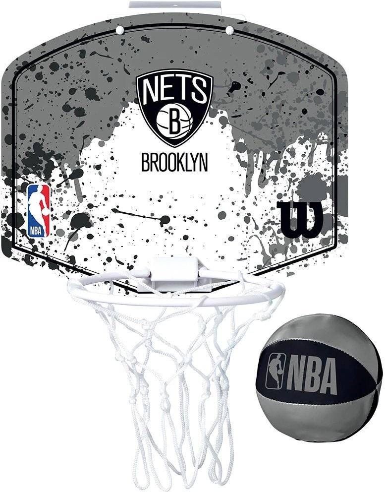 ΜΠΑΣΚΕΤΑΚΙ WILSON NBA TEAM MINI HOOP BROOKLYN NETS ΓΚΡΙ WILSON