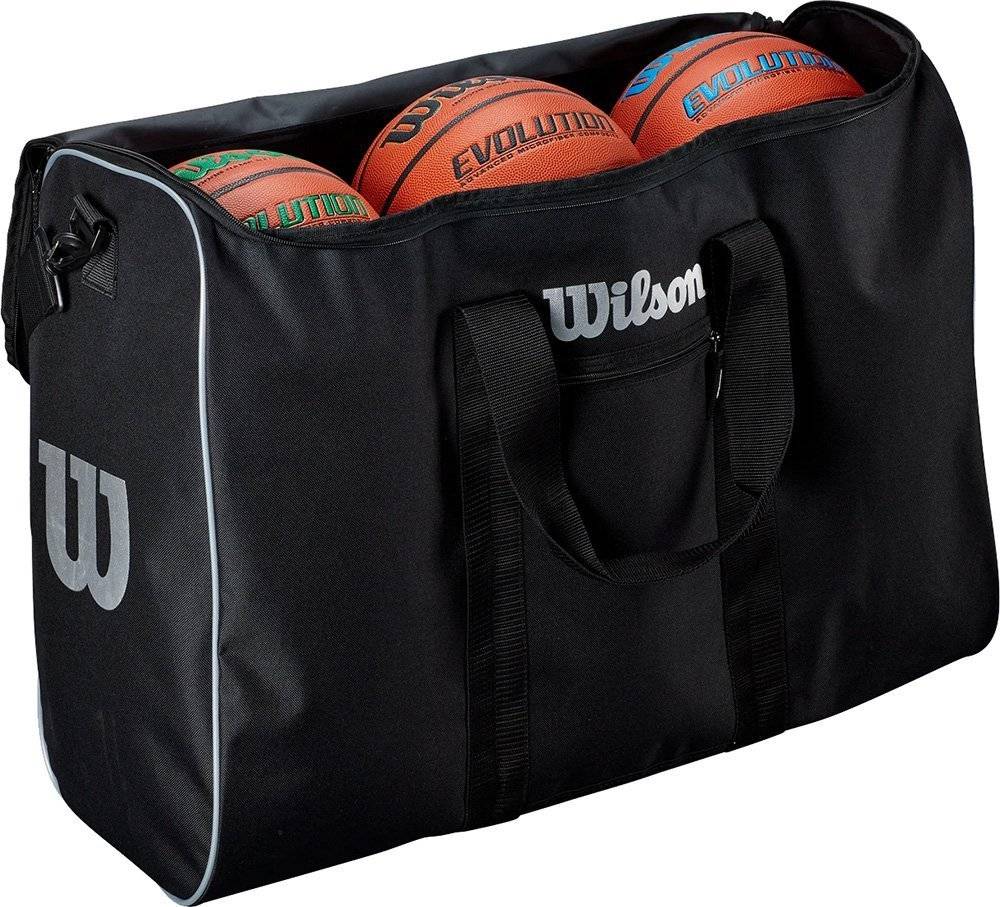ΤΣΑΝΤΑ ΜΕΤΑΦΟΡΑΣ WILSON 6 BALL TRAVEL BAG ΜΑΥΡΗ