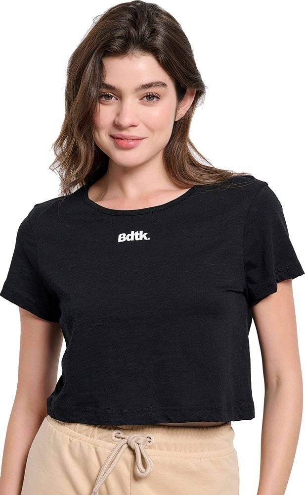 BODYTALK ΜΠΛΟΥΖΑ BODYTALK CL ΤΙΡΚΟΥΑΖ CROP TOP ΜΑΥΡΗ
