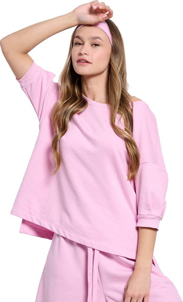 BODYTALK ΜΠΛΟΥΖΑ BODYTALK CREWNECK SWEATER ΡΟΖ