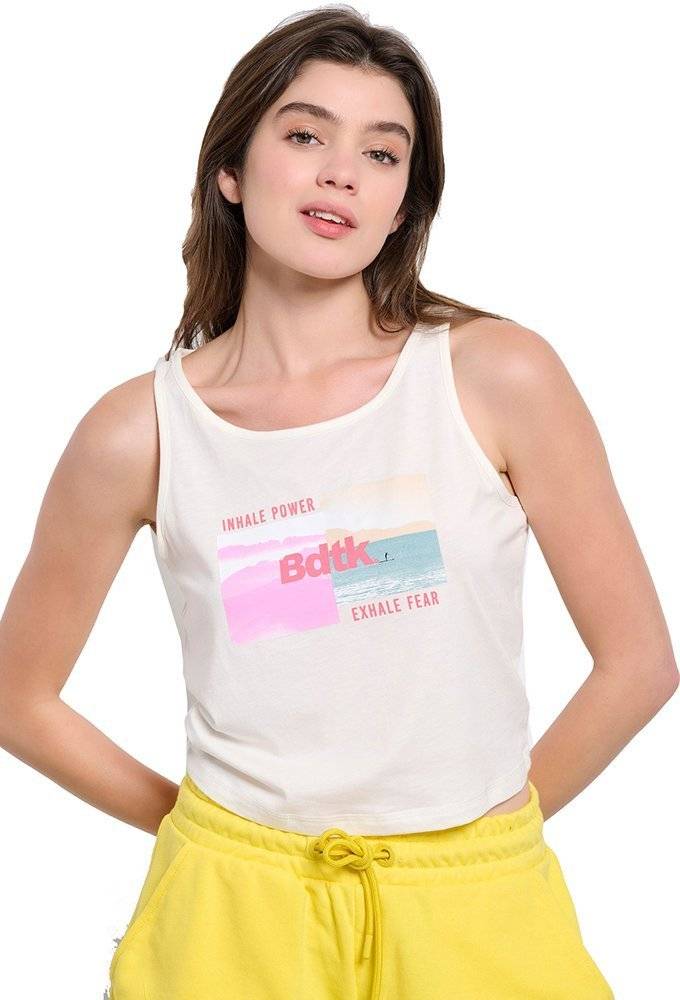 ΦΑΝΕΛΑΚΙ BODYTALK CROP TOP ΕΚΡΟΥ