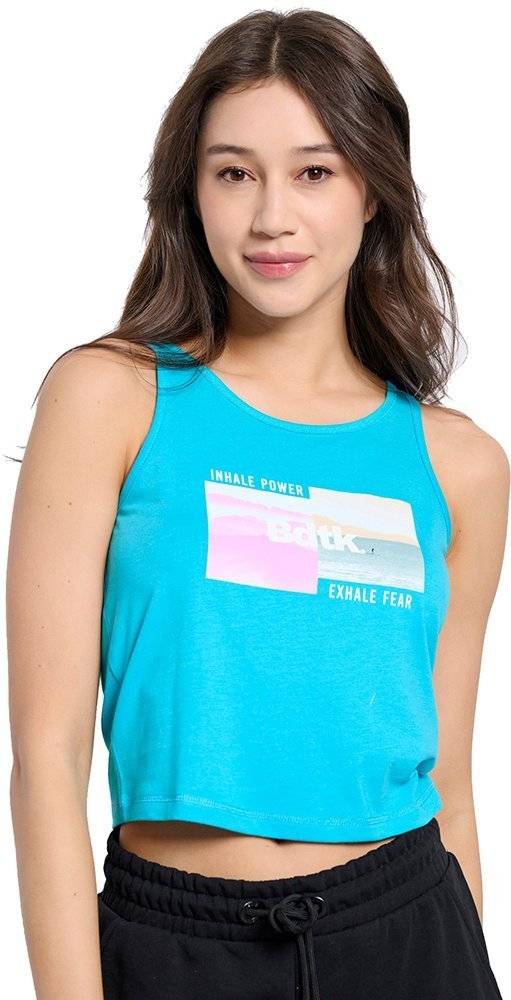 BODYTALK ΦΑΝΕΛΑΚΙ BODYTALK CROP TOP ΓΑΛΑΖΙΟ