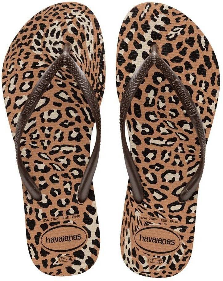HAVAIANAS ΣΑΓΙΟΝΑΡΑ HAVAIANAS SLIM ANIMALS ΧΡΥΣΟ/ΚΑΦΕ