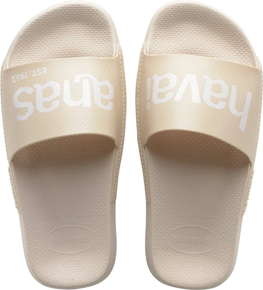 HAVAIANAS ΣΑΓΙΟΝΑΡΑ HAVAIANAS SLIDE CLASSIC LOGOMANIA ΜΠΕΖ