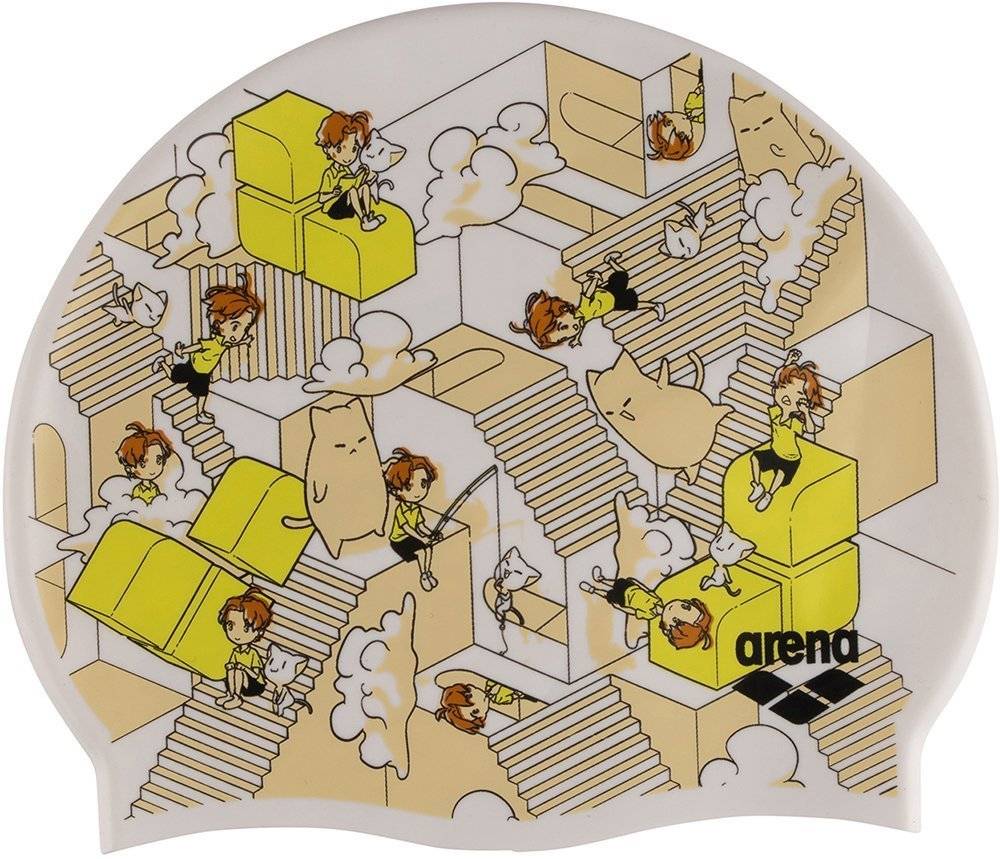 ARENA ΣΚΟΥΦΑΚΙ ARENA PRINT JR POOL CAP FANTASIZE ΕΚΡΟΥ