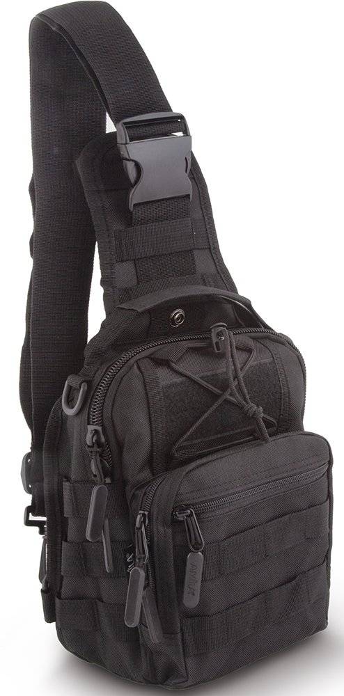 ΤΣΑΝΤΑΚΙ ΣΤΕΡΝΟΥ AMILA TACTICAL ΜΑΥΡΟ (7 L) AMILA