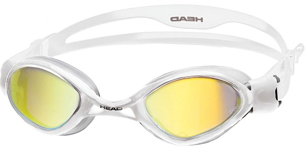 ΓΥΑΛΙΑ HEAD SWIMMING TIGER LSR+ MIRRORED ΛΕΥΚΑ/ΚΙΤΡΙΝΑ HEAD