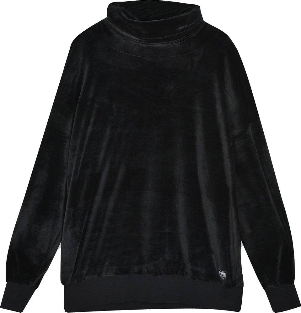 BODYTALK ΜΠΛΟΥΖΑ BODYTALK VELOUR HIGH NECK ΜΑΥΡΗ