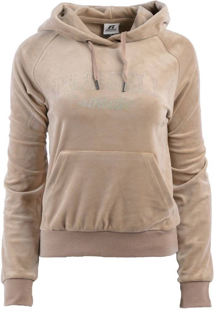 ΦΟΥΤΕΡ RUSSELL ATHLETIC CROPPED HOODY SWEATSHIRT ΜΠΕΖ