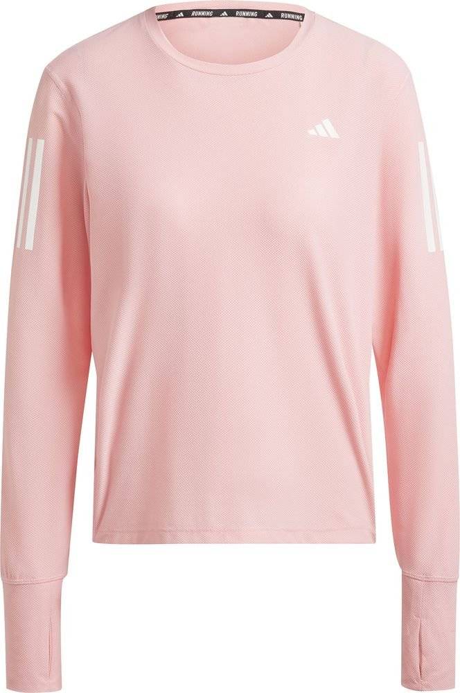 ADIDAS PERFORMANCE ΜΠΛΟΥΖΑ ADIDAS PERFORMANCE OWN THE RUN LONG SLEEVE TEE ΡΟΖ