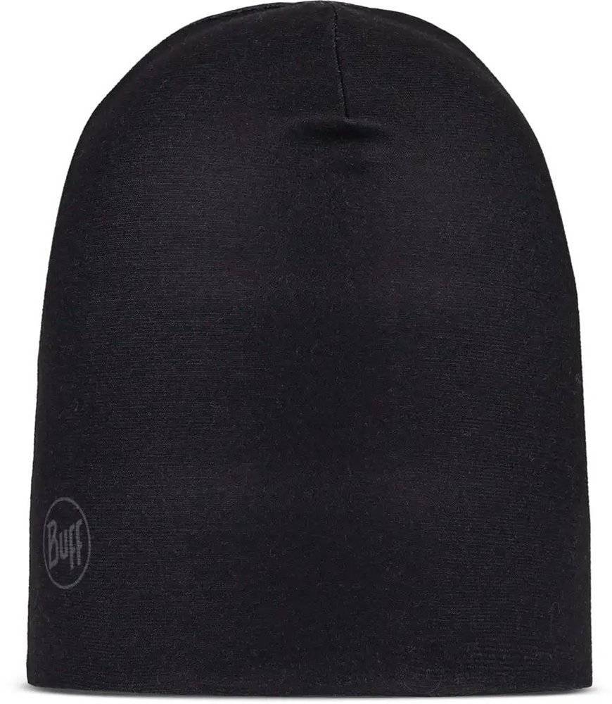 BUFF ΣΚΟΥΦΟΣ BUFF ECOSTRETCH REVERSIBLE BEANIE SOLID ΜΑΥΡΟΣ/ΓΚΡΙ