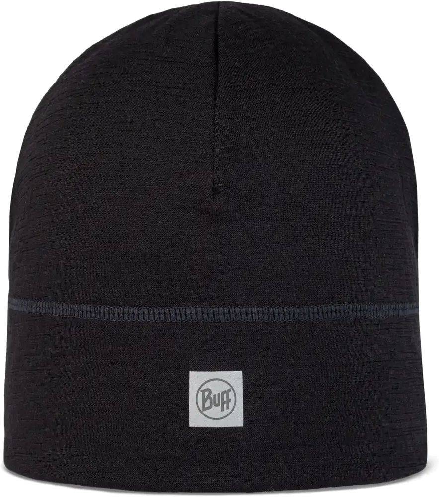 BUFF ΣΚΟΥΦΟΣ BUFF MERINO LIGHTWEIGHT BEANIE SOLID ΜΑΥΡΟΣ