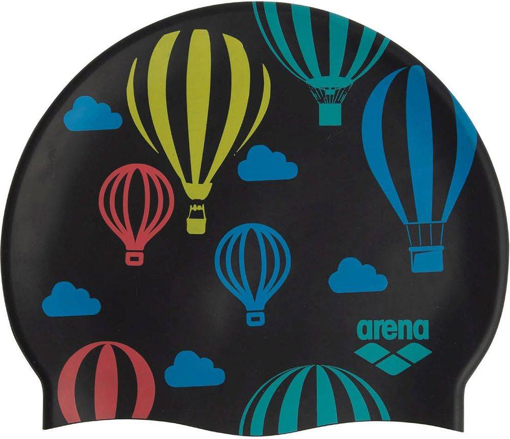 ARENA ΣΚΟΥΦΑΚΙ ARENA PRINT JR POOL CAP AIR BALOONS ΜΑΥΡΟ