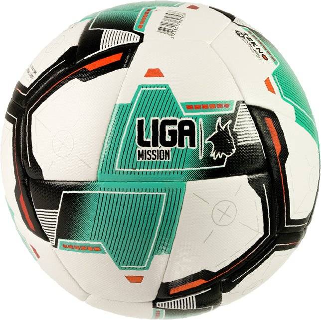 ΜΠΑΛΑ LIGA SPORT MISSION V2 ΛΕΥΚΗ/ΤΙΡΚΟΥΑΖ (5) LIGA SPORT