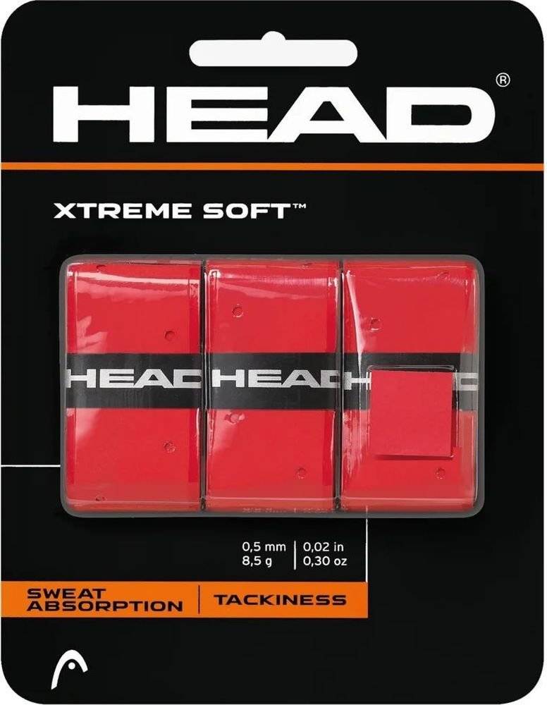 ΓΚΡΙΠ HEAD XTREMESOFT OVERGRIP (3 ΤΜΧ) KOKKINΑ HEAD