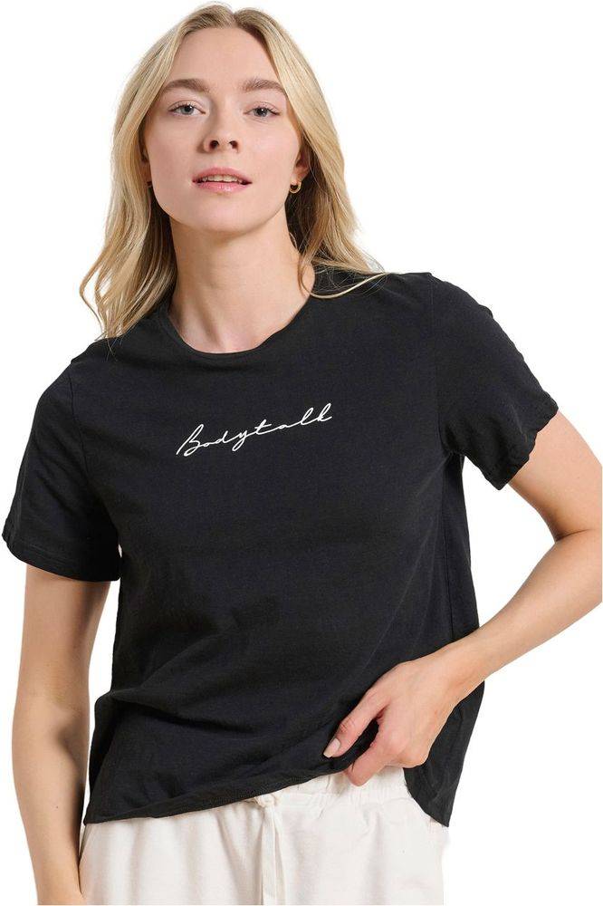 BODYTALK ΜΠΛΟΥΖΑ BODYTALK T-SHIRT ΜΑΥΡΗ