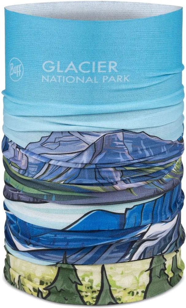 BUFF ΠΡΟΣΤΑΤΕΥΤΙΚΟ BUFF COOLNET UV NECKWARMER GLACIER NATIONAL PARK ΣΙΕΛ