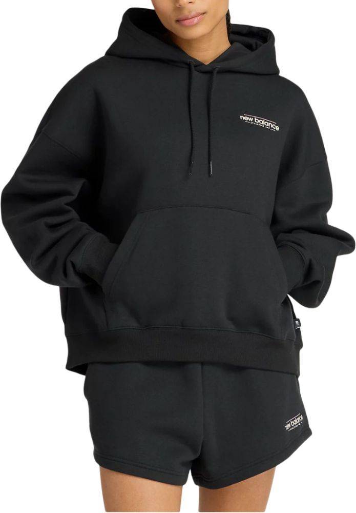ΦΟΥΤΕΡ NEW BALANCE REIMAGINED FLEECE OVERSIZED ΜΑΥΡΟ